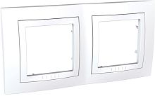 Рамка горизонтальная Schneider Electric Unica 2-м. белый картинка